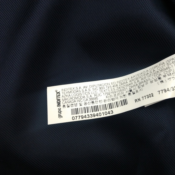 Zara Basic Inverted Back Pleat Blazer Large - Picture 6 of 7